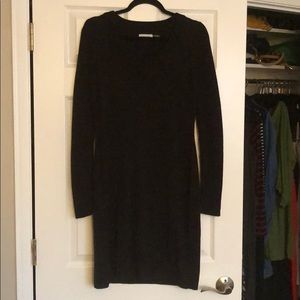 Black sweater dress